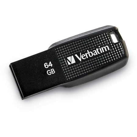 VERBATIM DRIVE, USB, 64GB, 2.0, ERGO, BK VER70877
